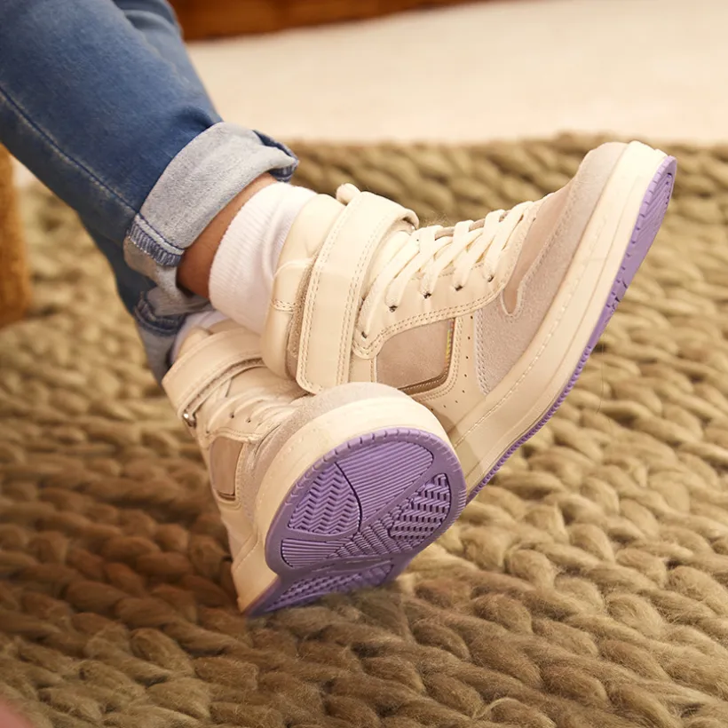 Hoge sneakers met contrasterende zool meisjes
