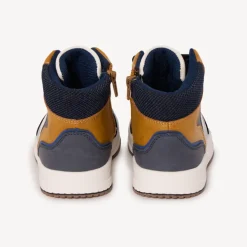 Hoge sneakers met ritssluiting en veters jongens