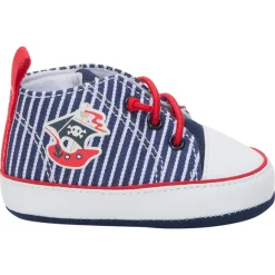 Hoge sneakers uit linnen met print met boot