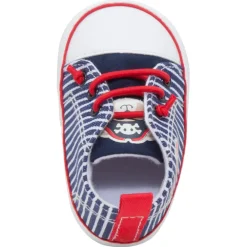 Hoge sneakers uit linnen met print met boot