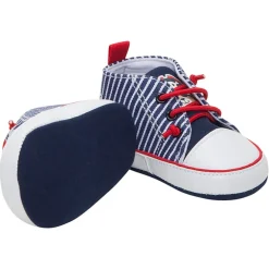 Hoge sneakers uit linnen met print met boot