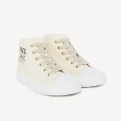 Hoge sneakers van stof met rits meisjes
