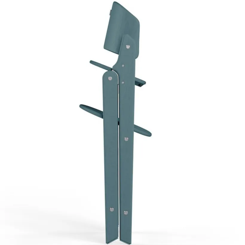 Hoge stoel evolutief Click & Fold Stone Blue