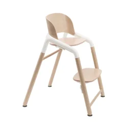 Hoge stoel evolutief Giraffe - Hout neutraal/Wit