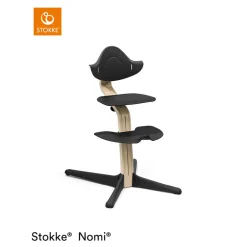 Hoge Stoel NOMI evolutief - Black natuur hout