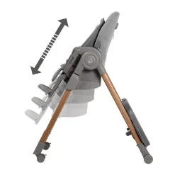 Hoge stoel verstelbaar en evoluerend Minla Plus graphite