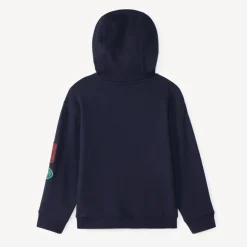 Hoodie voor jongens met boucle borduurwerk