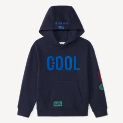 Hoodie voor jongens met boucle borduurwerk
