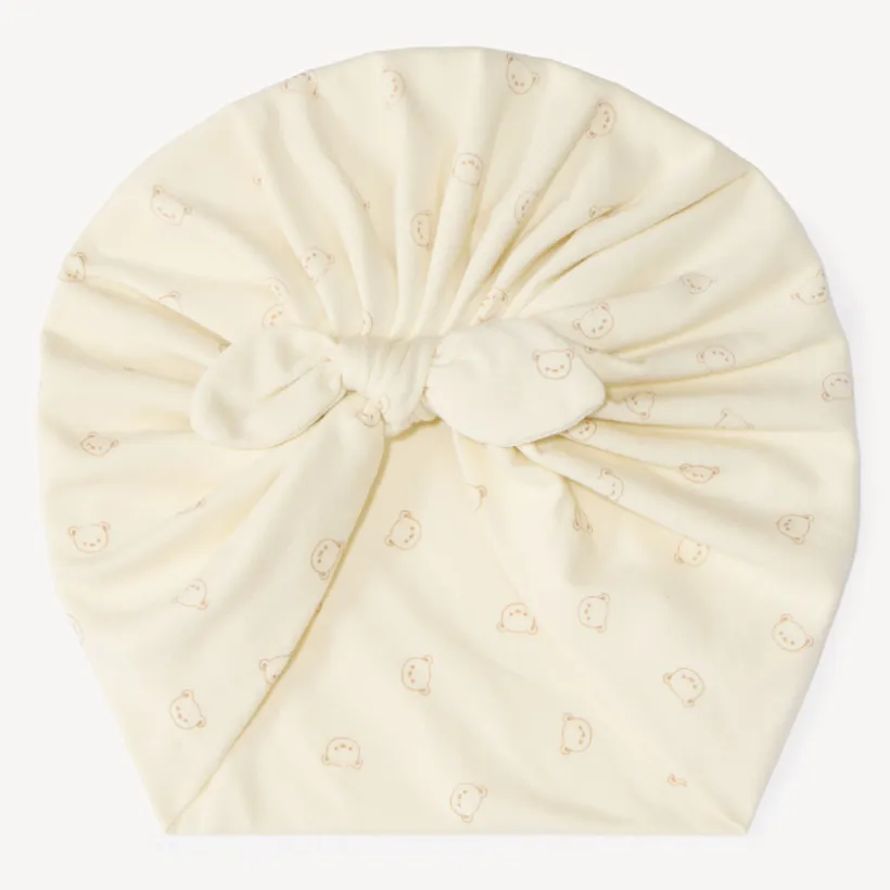 Hoofddoek met turbanschik voor babymeisjes