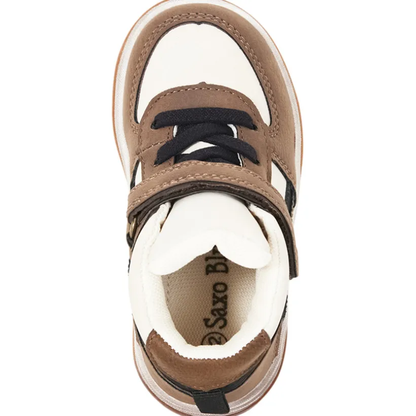 Hoogtop sneakers met klittenband en veters voor baby jongens