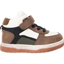 Hoogtop sneakers met klittenband en veters voor baby jongens