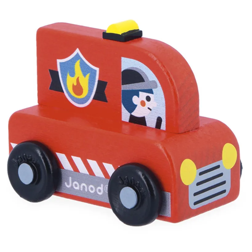 Houten Brandweerauto City Cross Roads