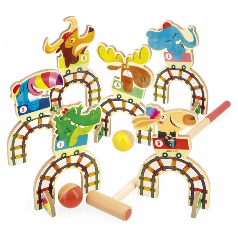 Houten Croquetspel Grand Huit Applepop
