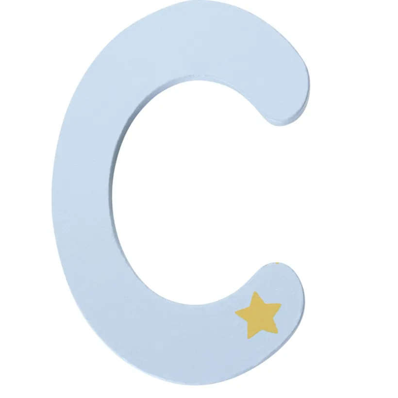 Houten decoratieve letter C