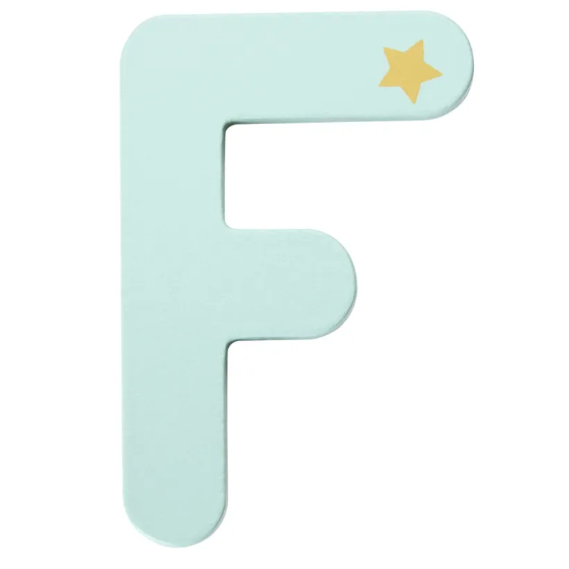 Houten decoratieve letter F