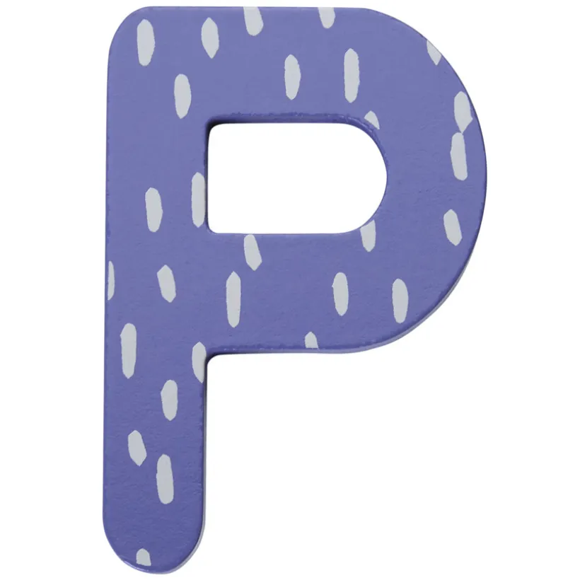 Houten decoratieve letter P