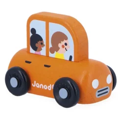 Houten Gezinsauto Oranje City Cross Roads