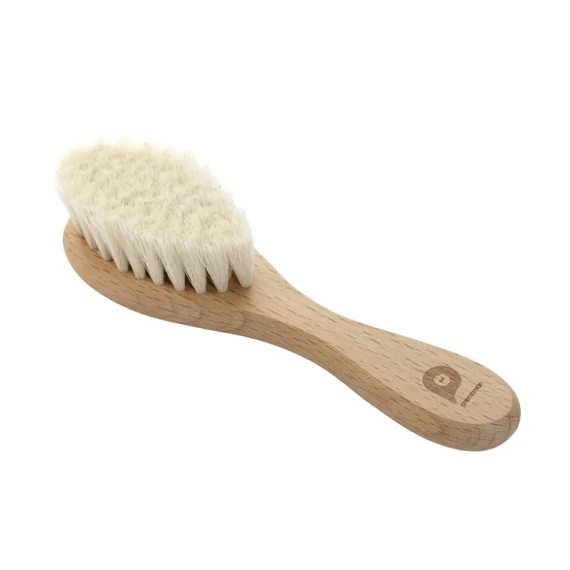 Houten haarborstel met zachte haren