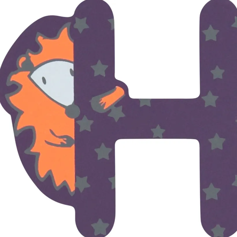 Houten letter H