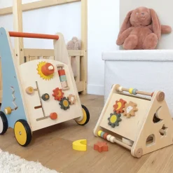 Houten multi-activiteiten driehoek - Trois Kilos Sept - Multicolor