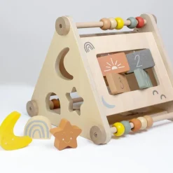 Houten multi-activiteiten driehoek - Trois Kilos Sept - Multicolor