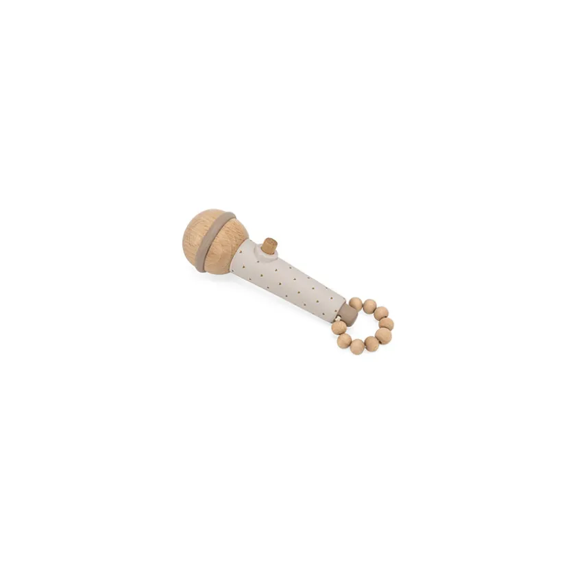 Houten muziekmicrofoon Nougat