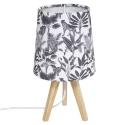 Houten nachtlamp jungleprint