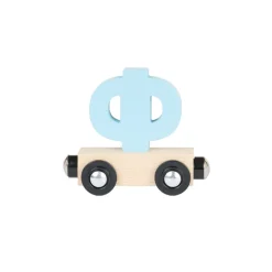 Houten "PHI" wagon - blauw