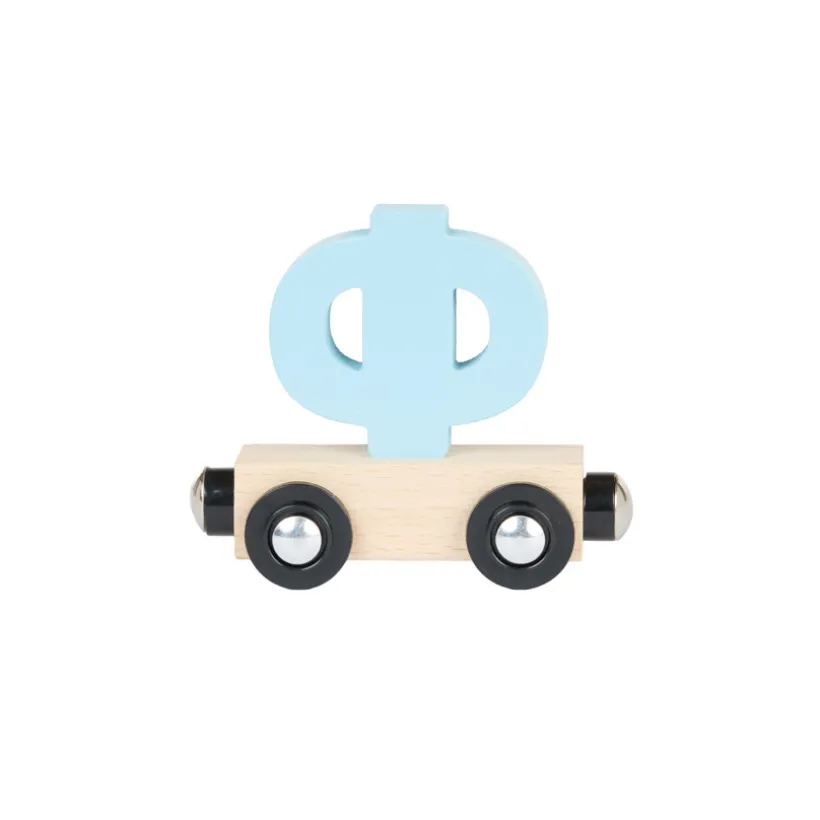 Houten "PHI" wagon - blauw
