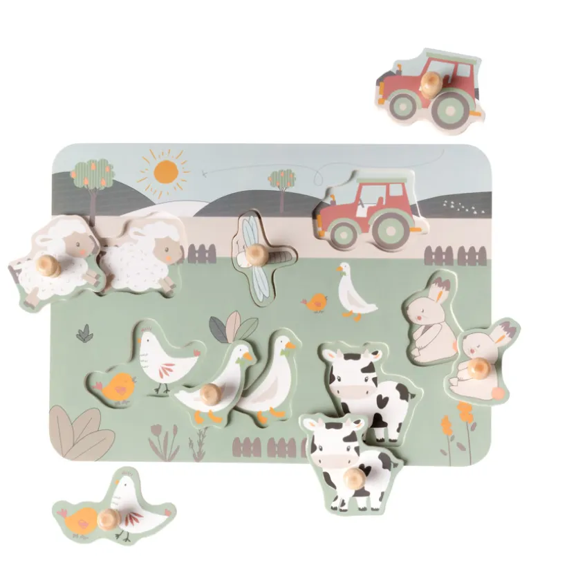 Houten puzzel van 7 stukken – La Vie à la Ferme