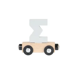 Houten vrachtwagen "SIGMA" - blauw