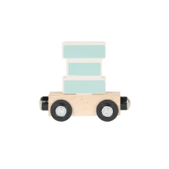 Houten "XI" wagon - blauw
