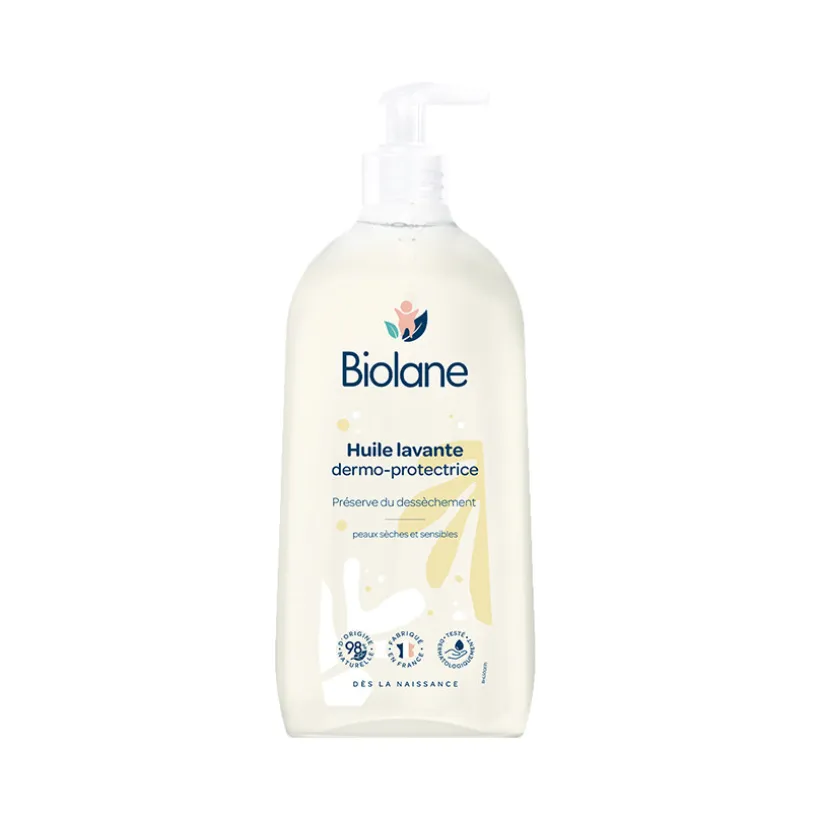 Huile lavante dermo-protectrice pour peau sèche et sensible - 500 ml