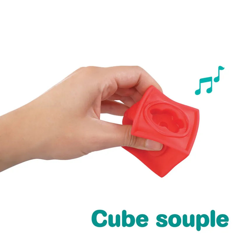In elkaar passende flexibele sensorische kubussen - 9 stuks