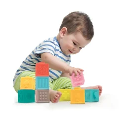 In elkaar passende flexibele sensorische kubussen - 9 stuks