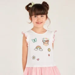 2-in-1 jurk met borduurwerk Bilie Boo meisjes
