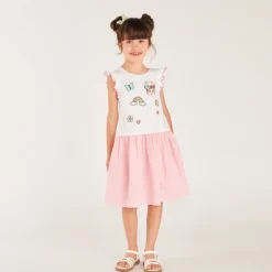 2-in-1 jurk met borduurwerk Bilie Boo meisjes