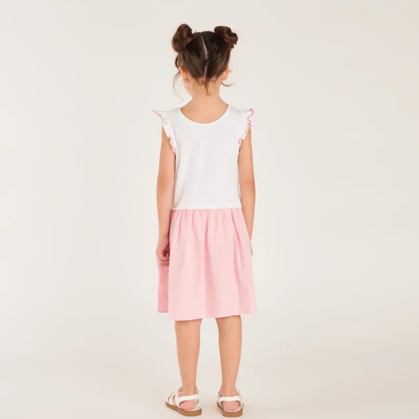 2-in-1 jurk met borduurwerk Bilie Boo meisjes