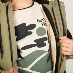 2-in-1 parka met sherpa vest jongens