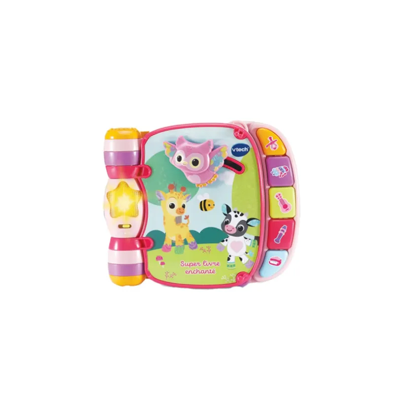 Interactief kleurrijk Baby Loulous boek – roze