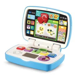 Interactieve Baby ordi des découvertes computer van VTech, educatief speelgoed voor fijne motoriek en leren over weer, cijfers en muziek, 1-3 jaar