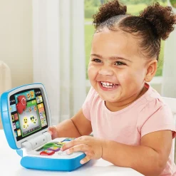 Interactieve Baby ordi des découvertes computer van VTech, educatief speelgoed voor fijne motoriek en leren over weer, cijfers en muziek, 1-3 jaar