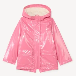 Iridescente parka met capuchon meisjes