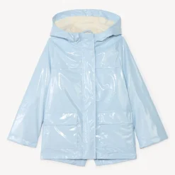 Iridescente parka met capuchon meisjes
