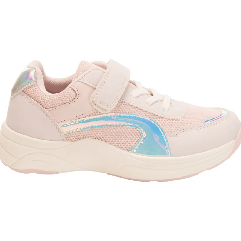 Iriserende sportsneakers in mesh meisjes