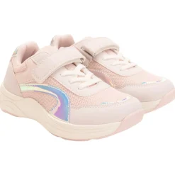 Iriserende sportsneakers in mesh meisjes