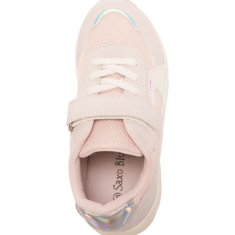Iriserende sportsneakers in mesh meisjes