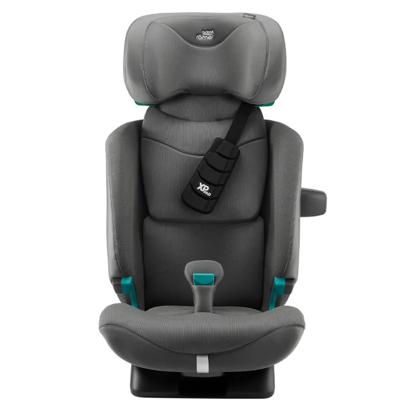 i-Size-autostoel Advansafix Pro Style mineral grey van Britax-Römer voor kinderen van 15 maanden tot 12 jaar