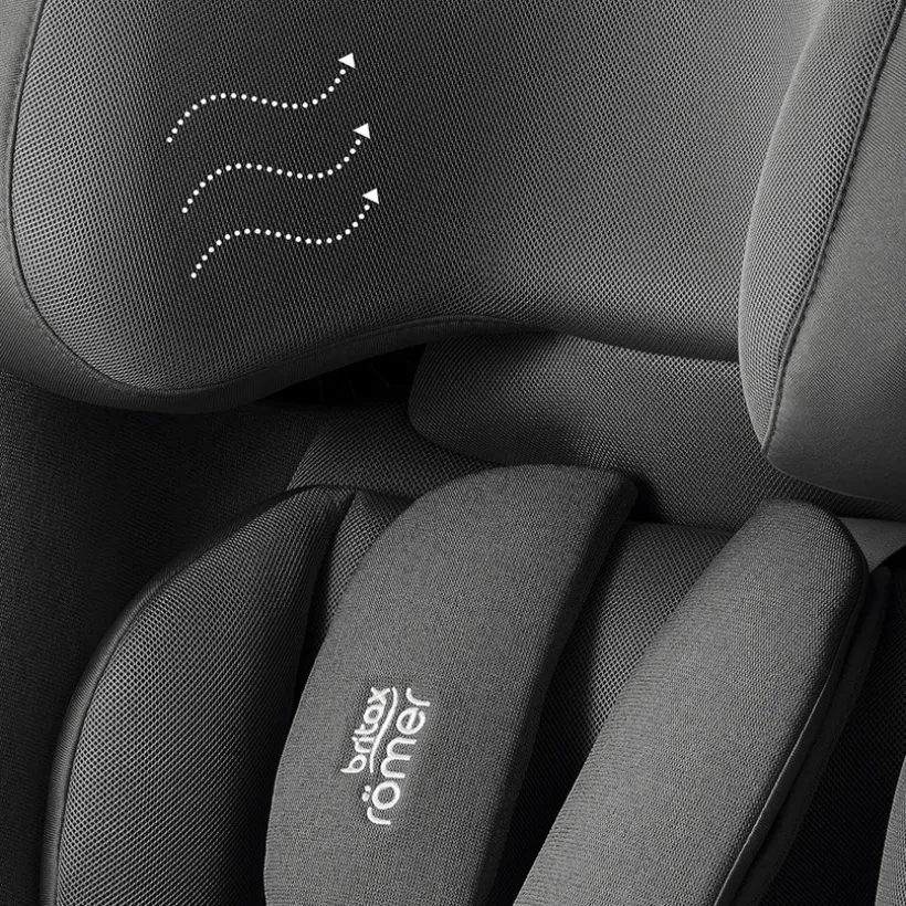 i-Size-autostoel Advansafix Pro Style mineral grey van Britax-Römer voor kinderen van 15 maanden tot 12 jaar