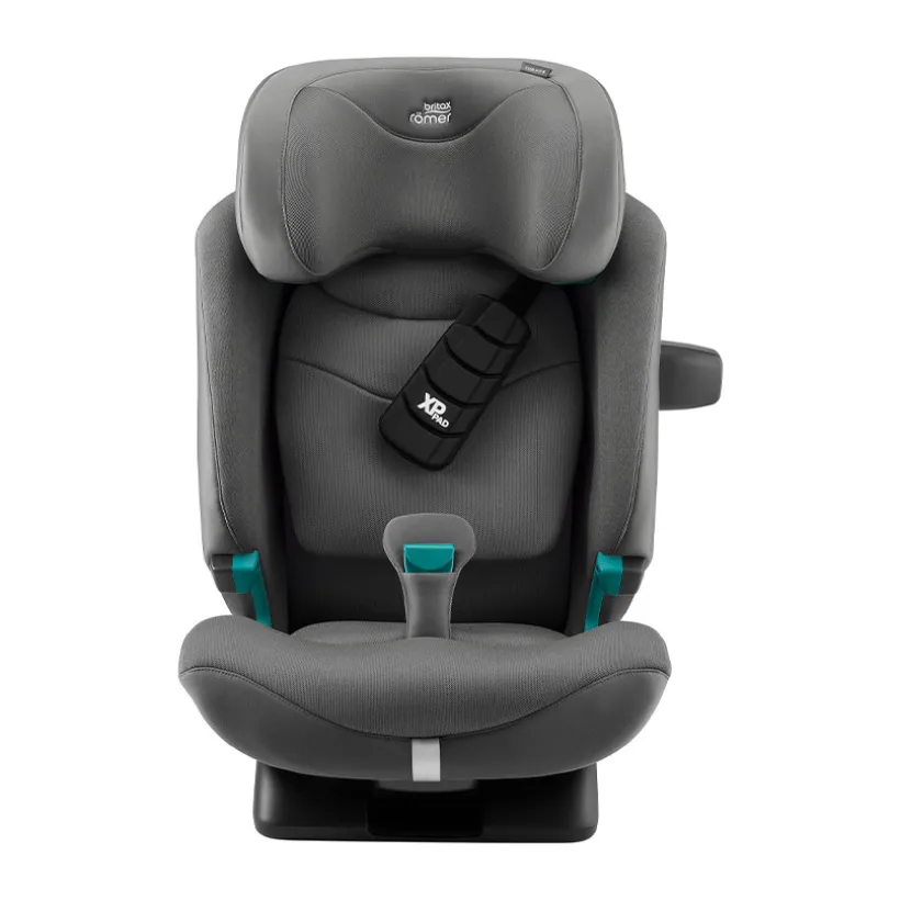 i-Size-autostoel Advansafix Pro Style mineral grey van Britax-Römer voor kinderen van 15 maanden tot 12 jaar